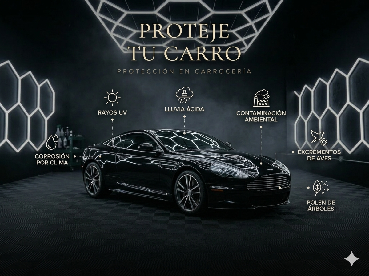 Infografía Recubrimiento Cerámico — Cómo funciona la nano-cerámica automotriz